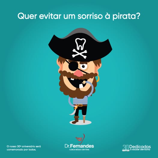 Quer evitar um sorriso à pirata?